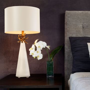 Flambeau NEO WHITE FB-NEO-TL-FR-WHT Stolná lampa 1x60W/E27