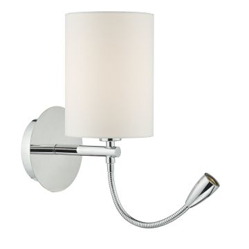 Dar Lighting FETA FET0750 Rameno na stenu 1x60W/E27+1x1W/LED IP20