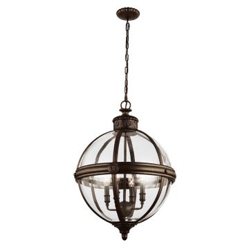 Feiss ADAMS FE-ADAMS-4P-BRZ Závesná lampa 4x60W/E14