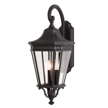 Feiss COTSWOLD LANE FE-COTSLN2-L-BK Stena svietidlo 3x60W/E14 IP44