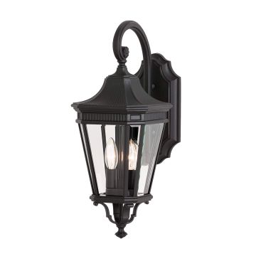 Feiss COTSWOLD LANE FE-COTSLN2-M-BK Stena svietidlo 2x60W/E14 IP44