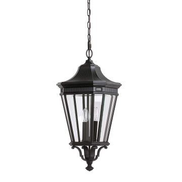 Feiss COTSWOLD LANE FE-COTSLN8-L-BK Závesná lampa 3x60W/E14 IP23
