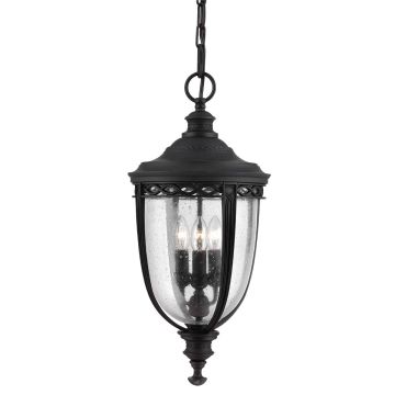 Feiss ENGLISH BRIDLE FE-EB8-L-BLK Závesná lampa 3x60W/E14 IP23