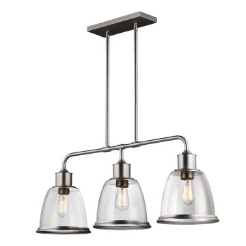 Feiss HOBSON FE-HOBSON-3P-SN Závesná lampa 3x75W/E27