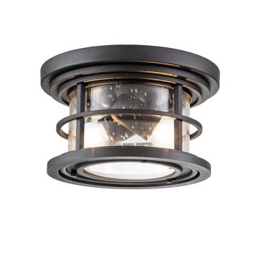 Feiss Lighthouse FE-LIGHTHOUSE-F-BLK Stropné svietidlo 2x40W/E27 IP44
