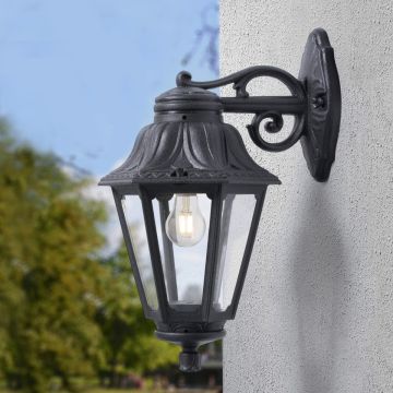 Fumagalli Bisso-Anna FMG-BISSO-ANNA-BLK Stena svietidlo 1x23W/E27 IP55
