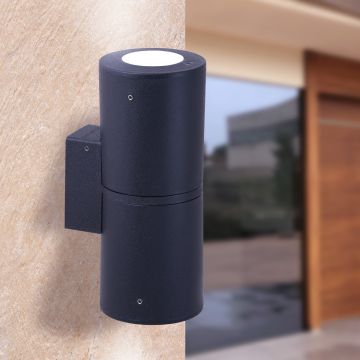 Fumagalli Franca FMG-FRANCA90-2LT-BLK Stena svietidlo 2x6W/GU10 4000K-2700K 732lm IP55