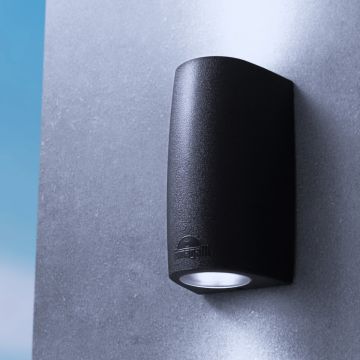 Fumagalli Marta FMG-MARTA90-2LT-BLK Stena svietidlo 2x6W/GU10 4000K-2700K 732lm IP55