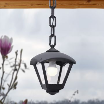 Fumagalli Sicar FMG-SICAR-DARIO-BLK Závesná lampa 1x23W/E27 IP55
