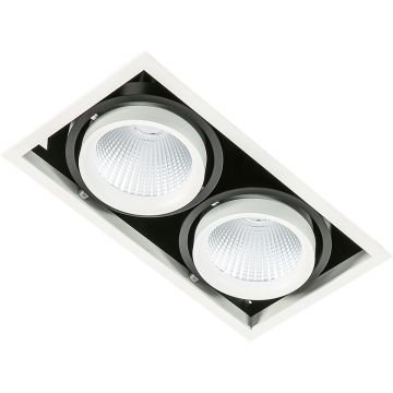 Italux VERTICO GL7108-2/2X18W 4000K WH+BL Vstavané downlight svetlo 2x18W/LED 3045LM IP20