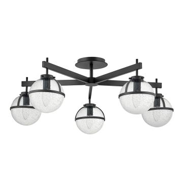 Hinkley Lighting Hollis HK-HOLLIS-5-C-BK Stropná lampa 5x40 W/E14 ip44