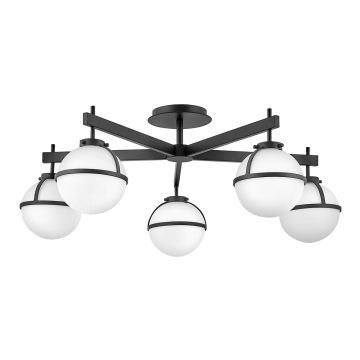 Hinkley Lighting Hollis HK-HOLLIS-5-O-BK Stropná lampa 5x40 W/E14 ip44