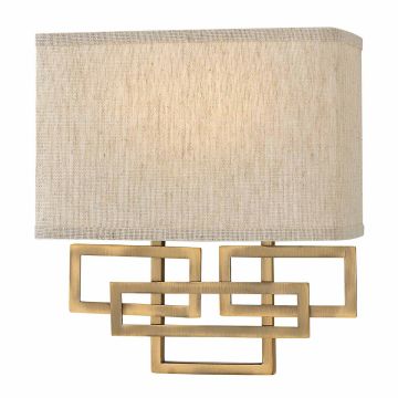 Hinkley Lighting LANZA HK-LANZA2-BR Stena svietidlo 2x60W/E14