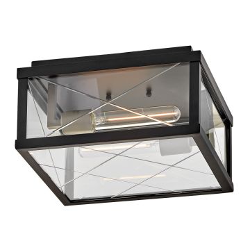 Hinkley Monte HK-MONTE-F-BK Stropná lampa 2x40W/E27 ip44