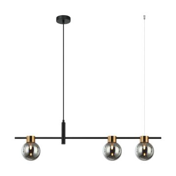 Italux BLETTER PND-5225-3-BK-SG Závesná lampa 3x25W/G9 IP20