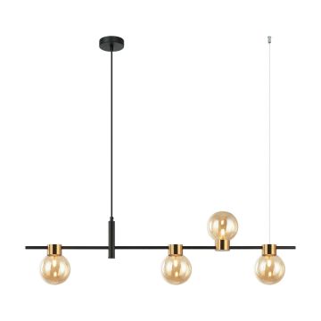 Italux BLETTER PND-5225-4-BK-AMB Závesná lampa 4x25W/G9 IP20