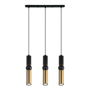 Italux ISIDORA PND-14290-3A-BK-BRO Závesná lampa 3x25W/GU10 IP20