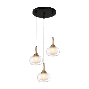 Italux KONILA PND-99709-3A-BRO-CL Závesná lampa 3x10W/G9 IP20