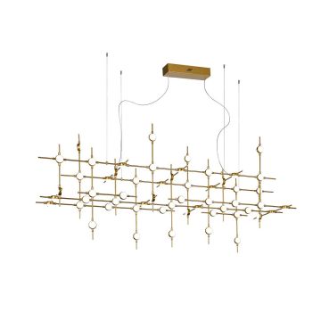 Italux PROVENZA MD18001067-55A GD Závesná lampa 55x132W/LED 3000K 9133LM IP20