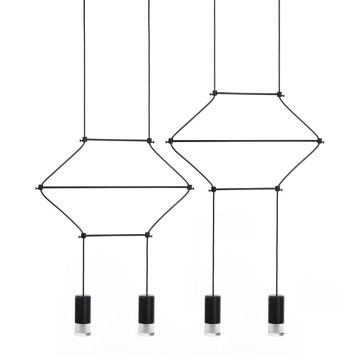 King Home FLUSSO LINE JD0032-4P Závesná lampa 4x3W/G9 3000K 960LMLM IP20