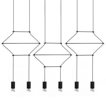 King Home FLUSSO LINE JD0032-6P Závesná lampa 6x3W/G9 3000K 1440LM IP20