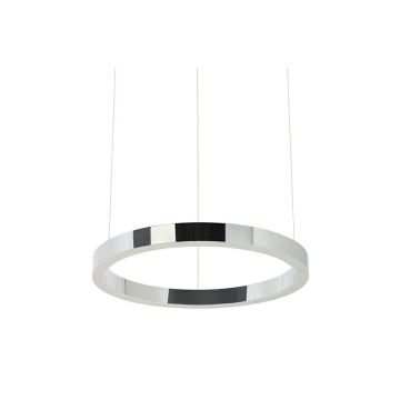 King Home RING JD8169-40.SILVER Závesná lampa 1x25W/LED 3000K 2000LM IP20