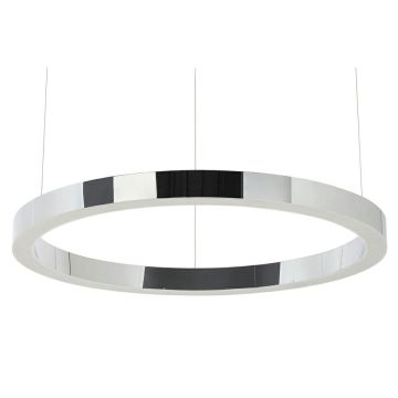 King Home RING JD8169-80.SILVER Závesná lampa 1x50W/LED 3000K 4000LM IP20
