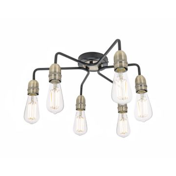 Dar Lighting Kiefer KIE0622 Stropná lampa 6x60w/e27 ip20
