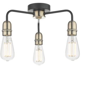 Dar Lighting Kiefer KIE5322 Stropná lampa 3x60w/e27 ip20