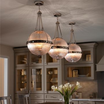 Kichler ASTER KL-ASTER-P-PN Závesná lampa 3x60W/E14