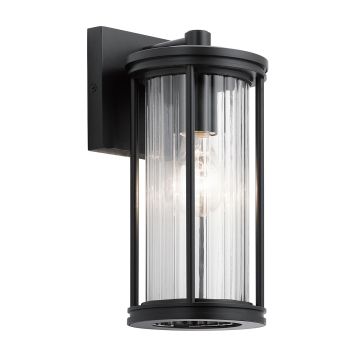 Kichler Barras KL-BARRAS2-S-BK Stena svietidlo 1x40W/E27 IP44