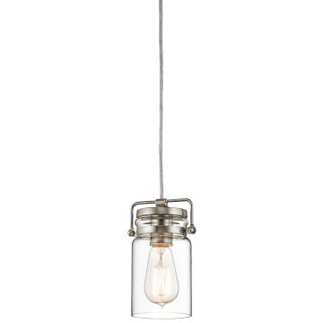 Kichler BRINLEY KL-BRINLEY-MP-NI Závesná lampa 1x60W/E27