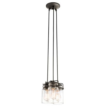 Kichler BRINLEY KL-BRINLEY3-OZ Závesná lampa 3x60W/E27