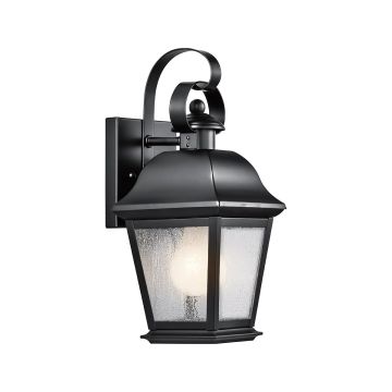 Kichler Mount Vernon KL-MOUNT-VERNON2-S-BK Stena svietidlo 1x60W/E27 ip44