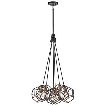 Kichler ROCKLYN KL-ROCKLYN6-RS Závesná lampa 6x60W/E27