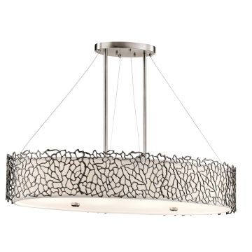 Kichler SILVER CORAL KL-SILVER-CORAL-ISLE Závesná lampa 4x60W/E27