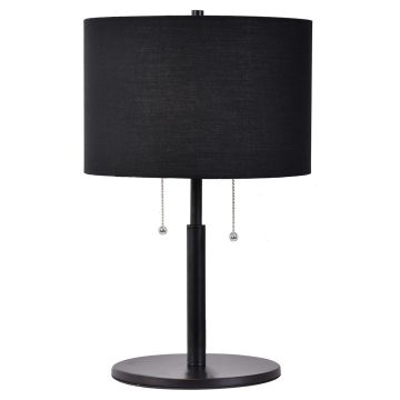 Light Prestige Fogo LP-0304/2T BK Stolná lampa 2x15W/E27 IP20