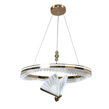 Light Prestige Marissa LP-2515/1P Cristal GD Závesná lampa 2x48W/LED 3000K|4000K|6000K 5546lm IP20