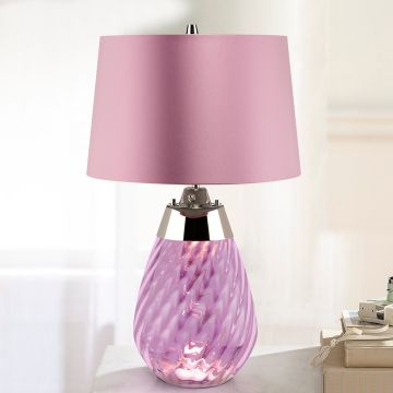 Elstead Lighting LENA SMALL LENA-TL-S-PLUM Stolná lampa 1X7W/GU10+1x60W/E27