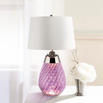 Elstead Lighting LENA SMALL LENA-TL-S-PLUM-OWSS Stolná lampa 1X7W/GU10+1x60W/E27