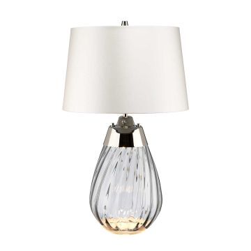 Elstead Lighting LENA SMALL LENA-TL-S-SMOKE-OWSS Stolná lampa 1X7W/GU10+1x60W/E27