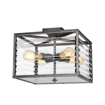 Elstead Lighting Louvre LOUVRE-4F Stropné svietidlo 4x60W/E27