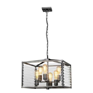 Elstead Lighting Louvre LOUVRE-6P Závesná lampa 6x60W/E27