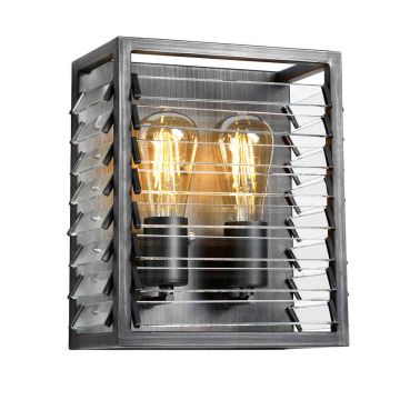 Elstead Lighting Louvre LOUVRE2 Stena svietidlo 2x60W/E27