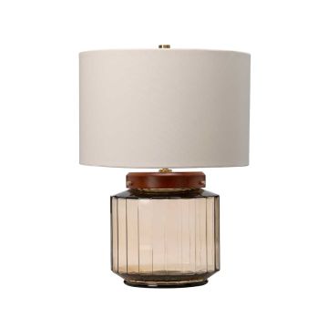 Elstead Lighting LUGA LUGA-TL-SMOKE Stolná lampa 1x60W/E27