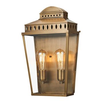 Elstead Lighting MANSION MANSION-HOUSE-L-BR Stena svietidlo 2x60W/E27 IP44