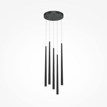 Maytoni CASCADE MOD132PL-L28BK2 Závesná lampa 5x30W/LED 4000K 2300LM IP20