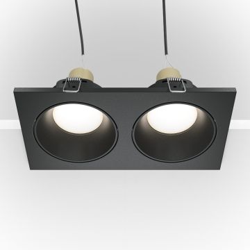 Maytoni ZOOM DL033-2-02B Vstavané downlight svetlo 2x50W/GU10 IP65