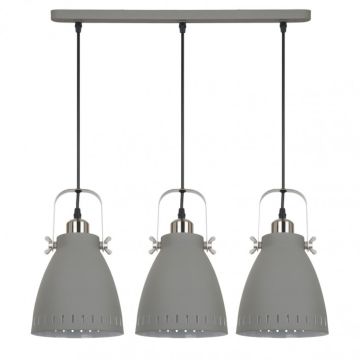 Italux FRANKLIN MD-HN8026S-3-GR+S.NICK Závesná lampa 3x60W/E27
