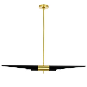 King Home APOLLO MD21419-2M.BLACK.GD Závesná lampa 2x40W/E27 IP20